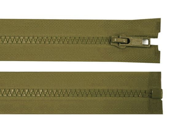 Bone zadrga št. 5 dolžina 65 cm jakna - zelena kaki temna