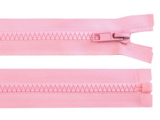 Bone zadrga št. 5 dolžina 60 cm jakna - roza baby light