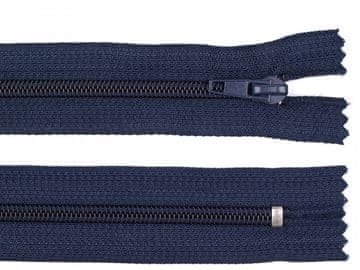 Spiralna zadrga št. 5 dolžina 18 cm POL - temno modra