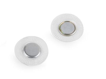 Skrita magnetna zaponka za šivanje Ø15 mm - prozorna okrogla