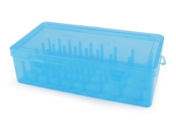 Plastična škatla za 42 navojev - modra
