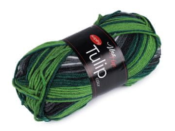 Pletena preja Tulip color 100 g - (5212) temno zelena