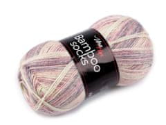 Vlna-Hep Pletena preja Bambusove nogavice / nogavica 100 g - (7904) svetlo siva
