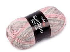 Vlna-Hep Pletena preja Bambusove nogavice / nogavica 100 g - (7903) v prahu