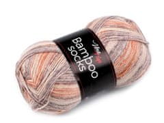 Vlna-Hep Pletena preja Bambusove nogavice / nogavica 100 g - (7905) svetlo bež