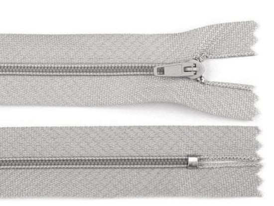 Spiralna zadrga št. 3 dolžine 50 cm pinlock - modro-siva st.