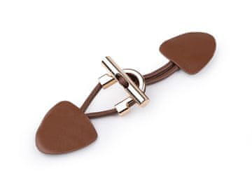 Oblikovna zaponka - rjava svetlo zlata