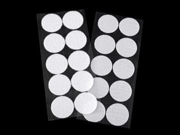 Velcro samolepilna kolesa Ø35 mm - bela