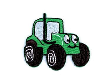 Tovornjak za likanje, traktor, bager, vlak, mešalnik - zeleni pastelni traktor