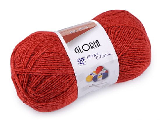 GLORIA Pletena preja 50 g - (53125) rjava srednja.