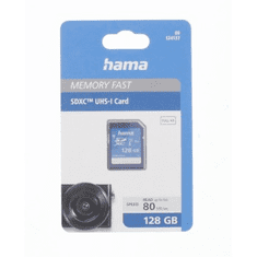 Hama SDXC 128 GB razreda 10, UHS-I 80 MB/s