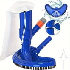 Vixson Vakuumski sesalec in čistilec bazena, Prenosni podvodni čistilec bazena z vakuumskim curkom in vrečko | POOLOOVER