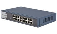 Hikvision Stikalo DS-3E0516-E(B)/ 16x port/ 10/100/1000 Mbps RJ45 portov/ 32 Gbps/ napajanje 220 VAC, 0,3 A