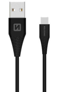 SWISSTEN podatkovni kabel Usb/Usb-C Black 1,5M (9Mm)