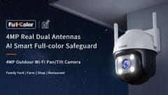 Tenda RH7-WCA - Zunanja vrtljiva kamera IP65 Wi-Fi 4 MPx, nočna LED, zvok, zaznavanje gibanja, aplikacija CZ