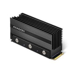 AXAGON CLR-M2XL, aluminijasto pasivno hladilno ohišje za dvostranski SSD M.2, višina 36 mm