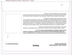 Krkonoše Ovojnice Ovojnice C5 - Pisarniški papir za upravne postopke - rdeča barva, z naslovnim trakom, 100 kosov