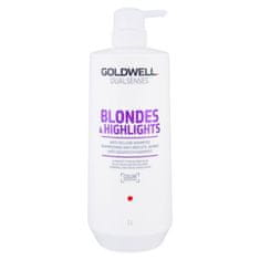 GOLDWELL Dualsenses Blondes & Highlights 1000 ml šampon za svetle lase in lase s prameni za ženske