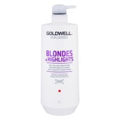 GOLDWELL Dualsenses Blondes & Highlights 1000 ml balzam za svetle lase in lase s prameni za ženske