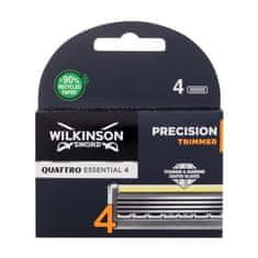 Wilkinson Sword Quattro Essential 4 Precision Trimmer Set Rezervno rezilo 4 kosi za moške