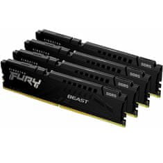 Kingston Fury Beast RAM pomnilnik, 128 GB, 5200 MHz, DDR5, CL40, 1.25 V, 4 kos (KF552C40BBK4-128)