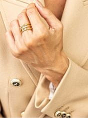 Emily Westwood Eleganten pozlačen prstan s kristali London EWR23065G