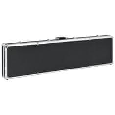 Vidaxl Kovček za pištolo črn 134x35x12 cm aluminij