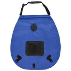 Vidaxl Kamping vreča za prhanje modra 20 L PVC