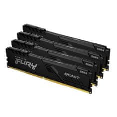 Kingston Fury Beast RAM pomnilnik, 128 GB, 3600 MHz, DDR4, CL18, 4 kos (KF436C18BBK4/128)