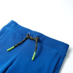 Vidaxl Otroške kratke hlače z vrvico modra 128