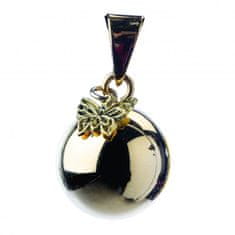 Bola nosečniški zvonček ESSENTIALS Gold with butterfly charm