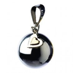 Bola nosečniški zvonček ESSENTIALS Silver with hearts charm