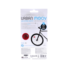 Urban Moov komplet dveh LED diod za kolo, rdeča svetloba