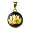nosečniški zvonček ESSENTIALS Black with gold lotus