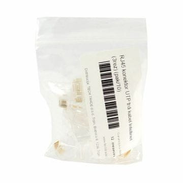 Intellinet RJ45 konektor CAT.6+ UTP trdi kabel pak/10 790604