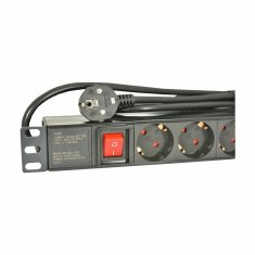 EFB razdelilec rack 8x220V PVC 2m s stikalom EK622DE.2