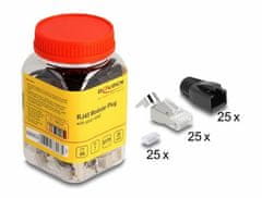 Delock RJ45 konektor CAT.6A, CAT.7 FTP pak/25 66903