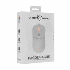 White Shark miška bela GM-5010 BAGDEMAGUS gaming