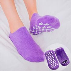 Netscroll Vlažilne silikonske nogavice, nogavice za nego suhih in razpokanih stopal, nogavice z podlogo gela in vitamini, idealna rešitev za razpokane in utrujene noge, SpaSocks