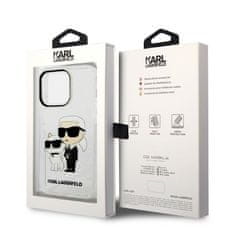 Karl Lagerfeld Ovitek Karl Lagerfeld za Apple iPhone 14 Pro - Glitter Karl&Choupette