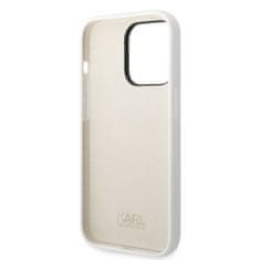 Karl Lagerfeld Ovitek Karl Lagerfeld za Apple iPhone 14 Pro - White Silicone Choupette