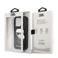 Karl Lagerfeld Ovitek Karl Lagerfeld za Apple iPhone 14 Pro - Glitter Flakes Ikonik