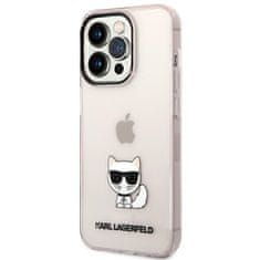 Karl Lagerfeld Ovitek Karl Lagerfeld za Apple iPhone 14 Pro Max - Choupette Body Pink