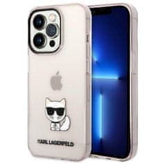 Karl Lagerfeld Ovitek Karl Lagerfeld za Apple iPhone 14 Pro - Choupette Body Pink