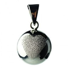 Bola nosečniški zvonček SPARKLE Glitter heart