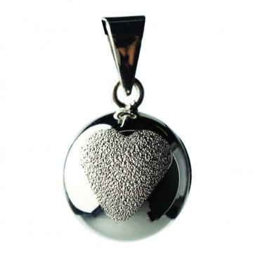 Bola nosečniški zvonček SPARKLE Glitter heart
