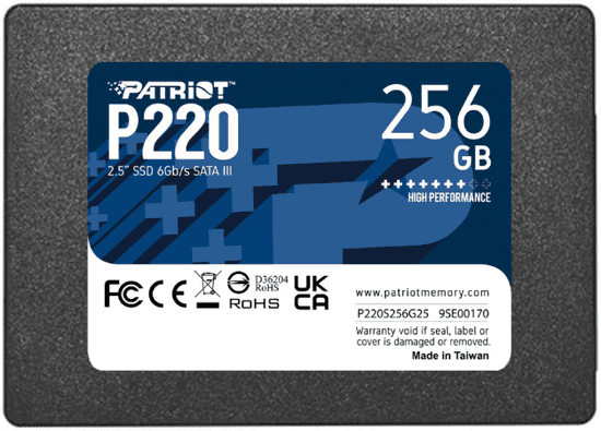 Patriot P220 SSD disk, 256GB, SATA 3, 2.5 (P220S256G25)