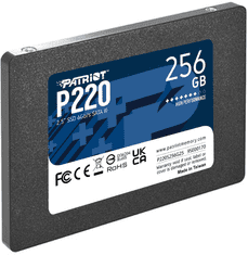 Patriot P220 SSD disk, 256GB, SATA 3, 2.5 (P220S256G25)