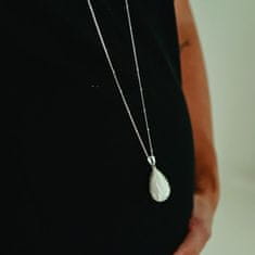 Bola nosečniški zvonček DROP SHAPE Silver