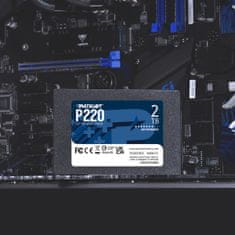 Patriot P220 SSD disk, 2TB, SATA 3, 2.5 (P220S2TB25)